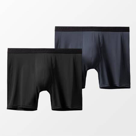 MEN'S LIGHTWEIGHT AND BREATHABLE RUNNING BOXERS 
PACK OF 2