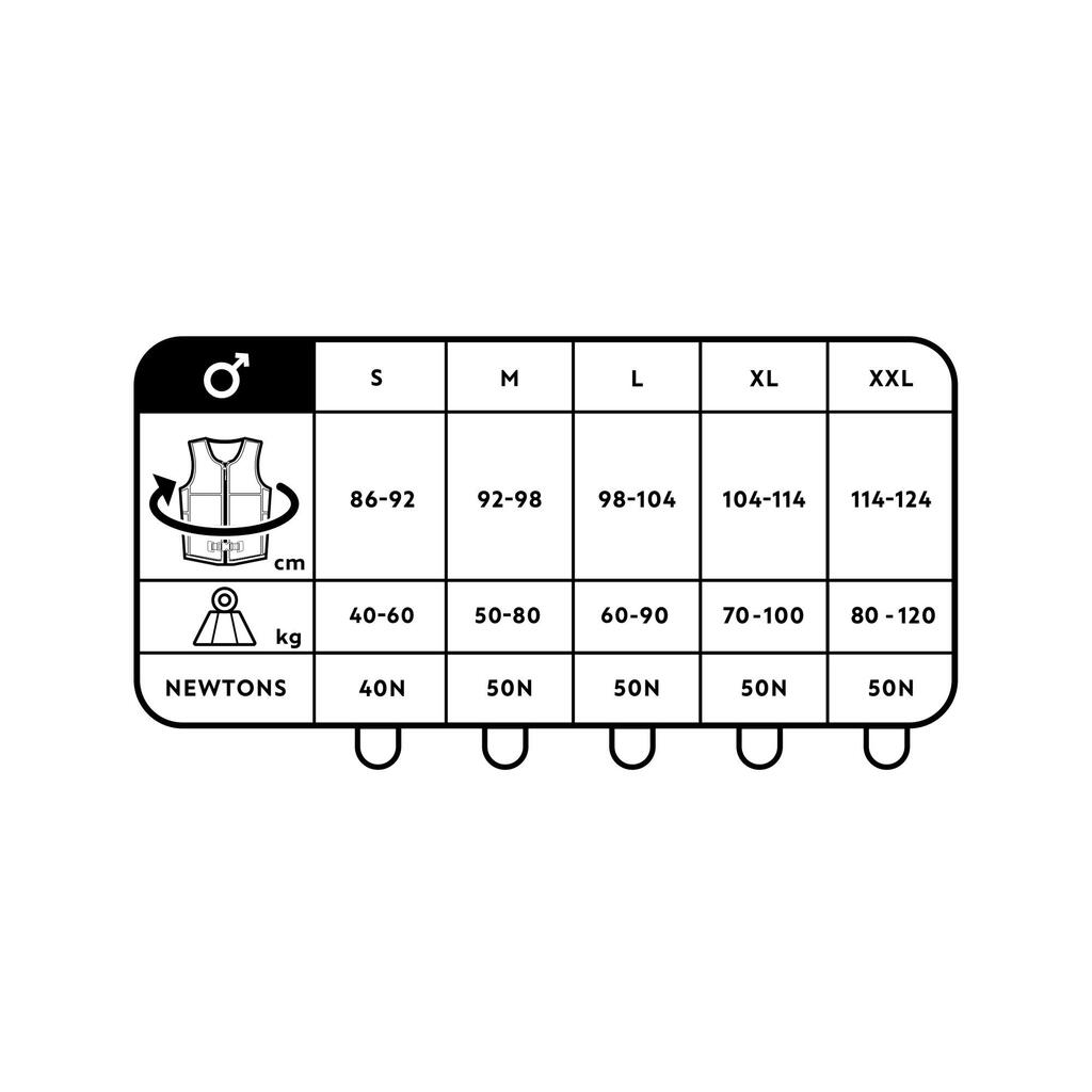 Prsluk za plutanje 100 od 50 N muški