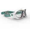 Swimming Pool Mask - Swimdow Size L - Clear Lenses - White / Green