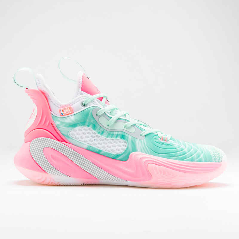 Basketballschuhe SE900 NBA Miami Heat Damen/Herren grün/rosa