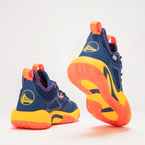 Chaussures de basketball NBA Golden State Warriors enfant - SE900 MINI ME bleues