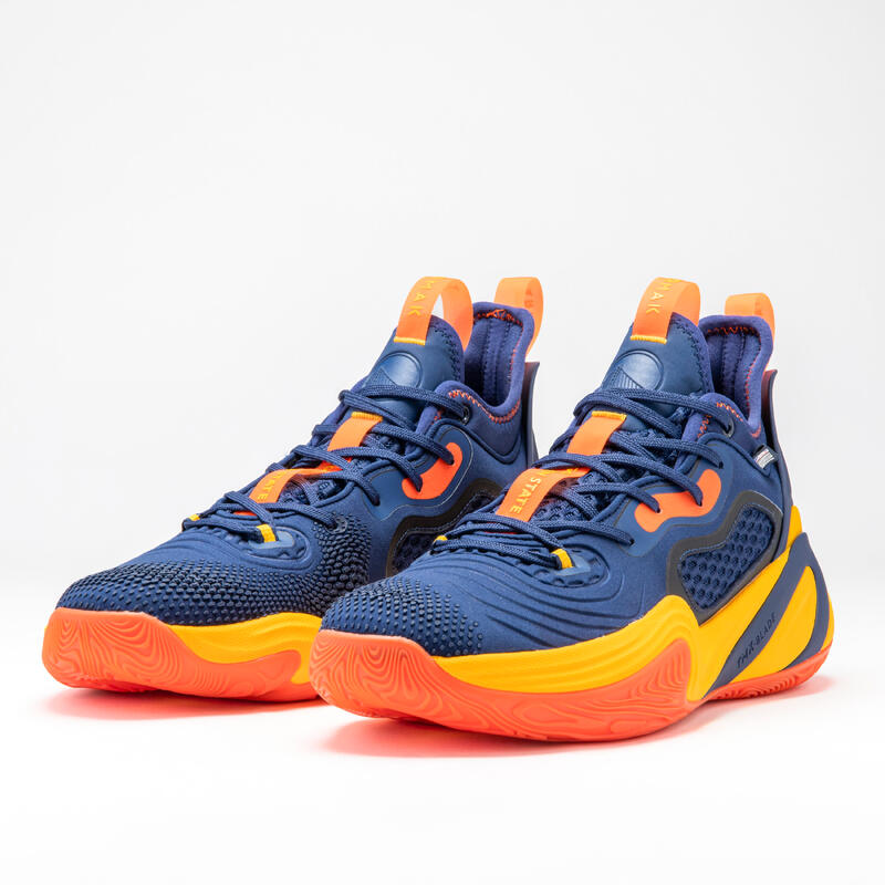 Basketbalschoenen NBA Golden State Warriors heren/dames SE900 blauw