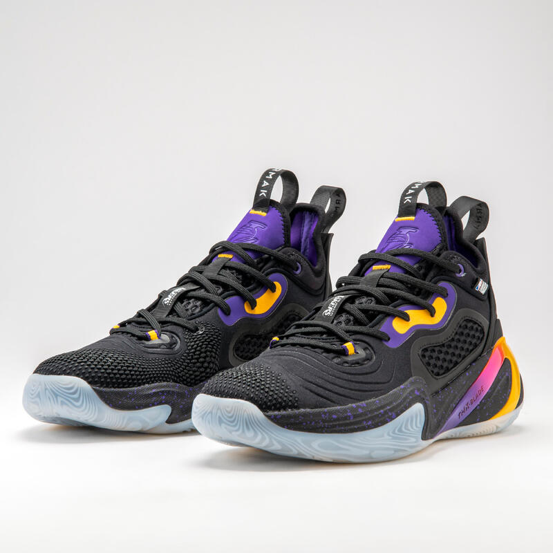 BOTAS DE BASQUETEBOL NBA LOS ANGELES LAKERS HOMEM/MULHER - SE900 PRETO