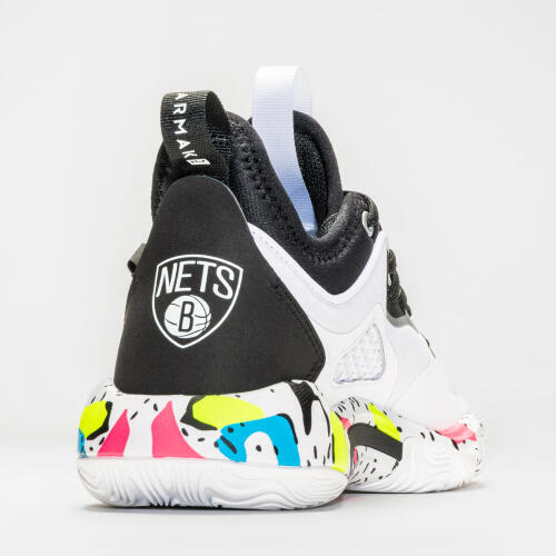 Chaussures de basketball NBA Brooklyn Nets homme/femme - SE900 TMK blanches