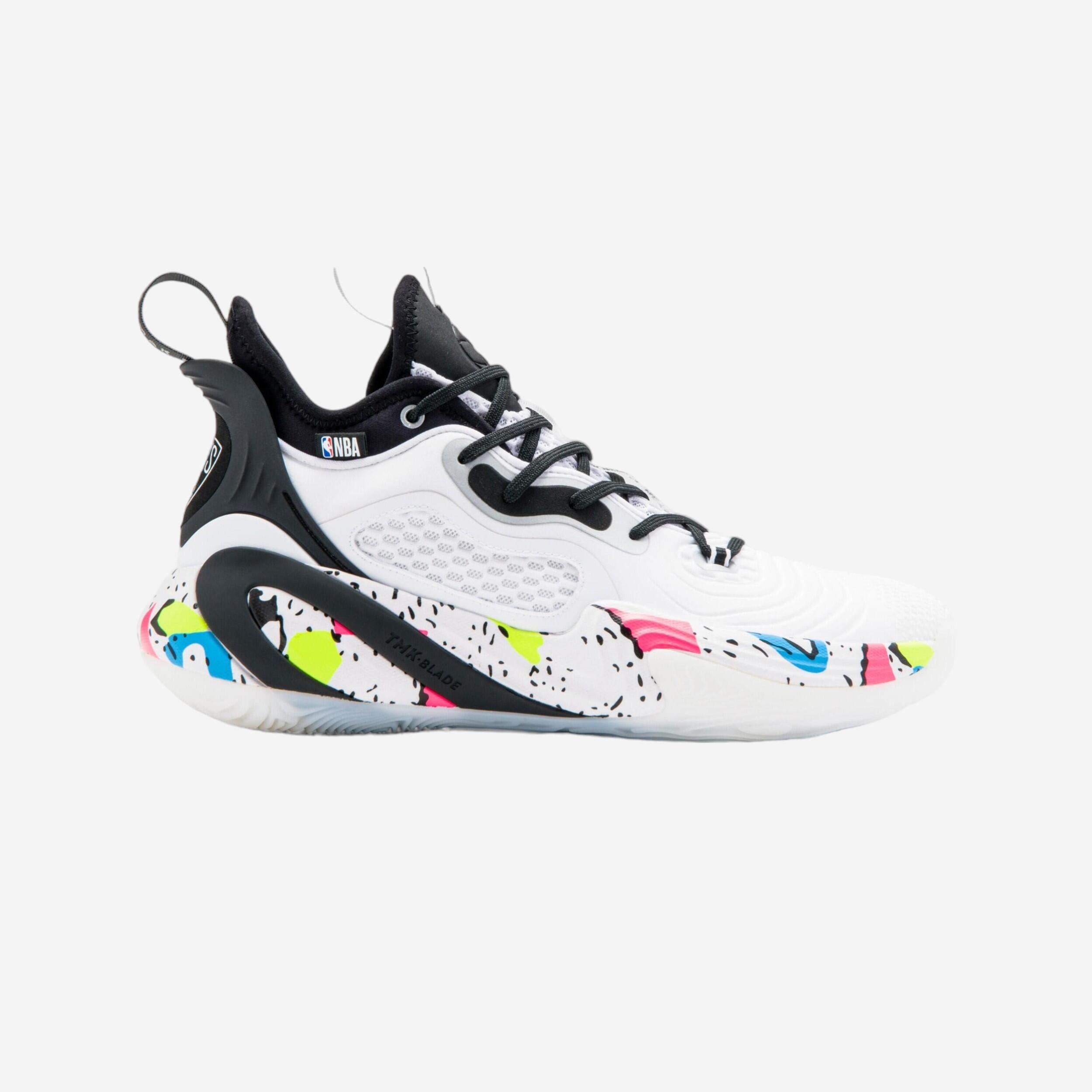 TARMAK Men's/Women's Basketball Shoes SE900 - White/NBA Brooklyn Nets