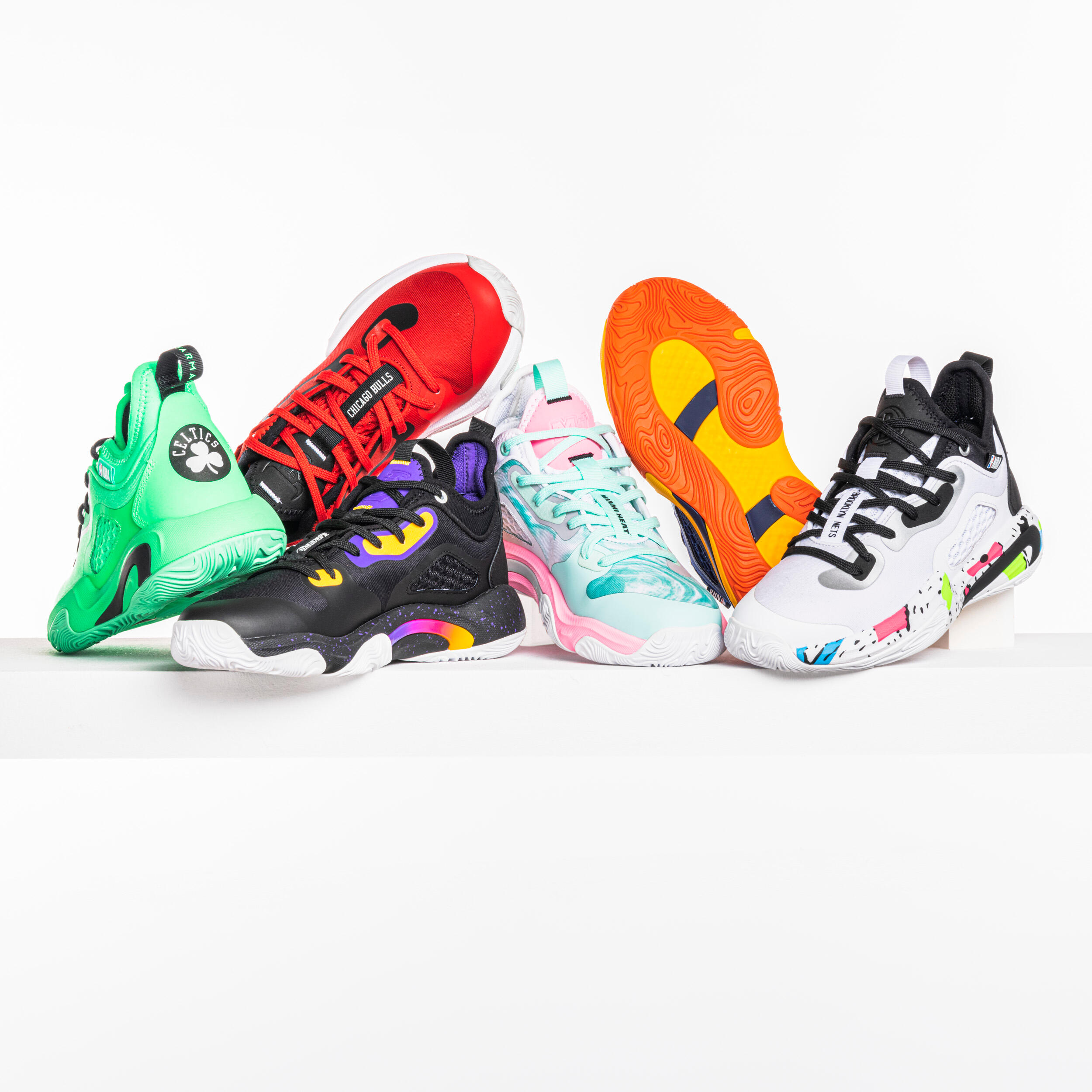 Kids' Basketball Shoes SE900 Mini Me - Black/NBA Los Angeles Lakers 6/14