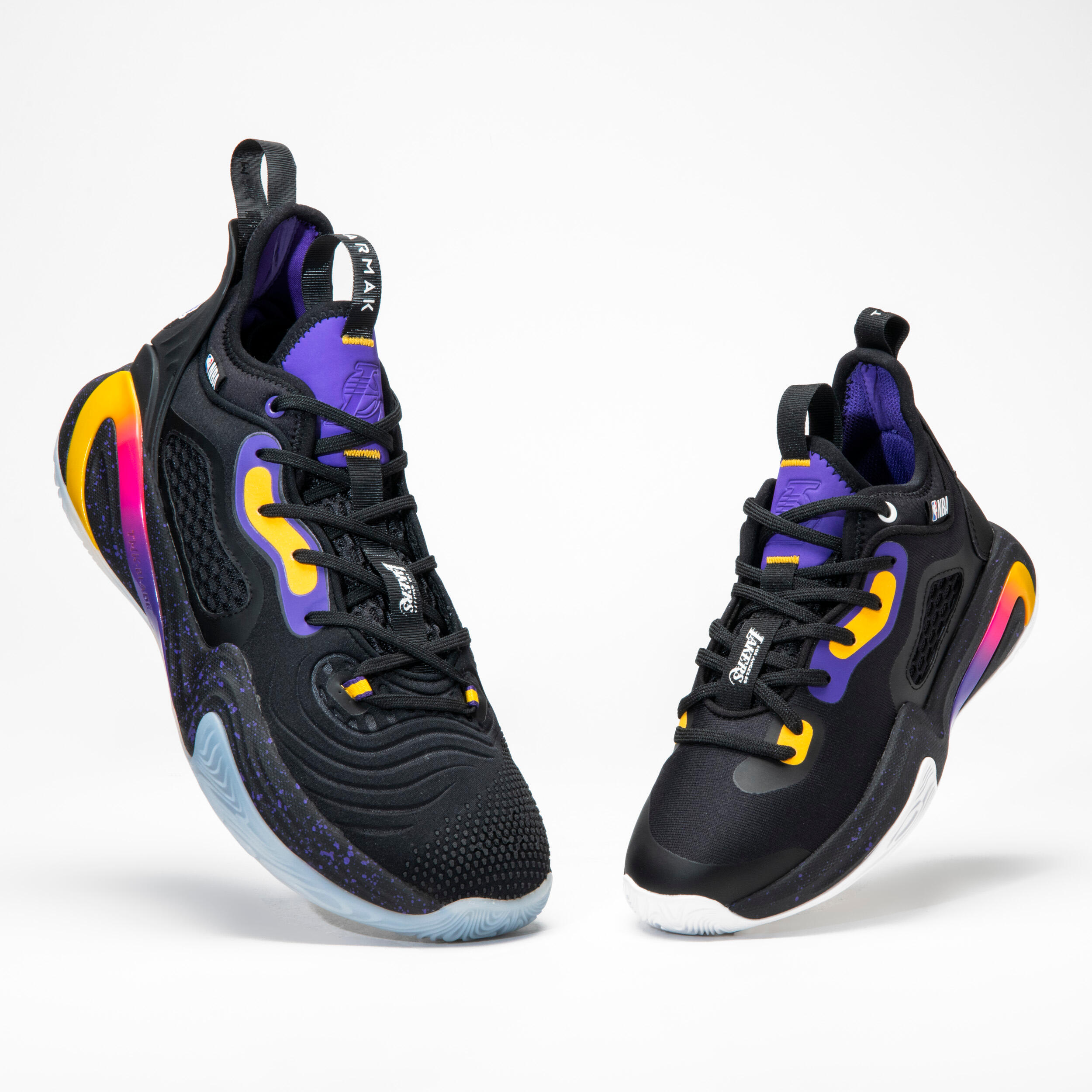 Men's/Women's Basketball Shoes SE900 - Black/NBA Los Angeles Lakers 7/11