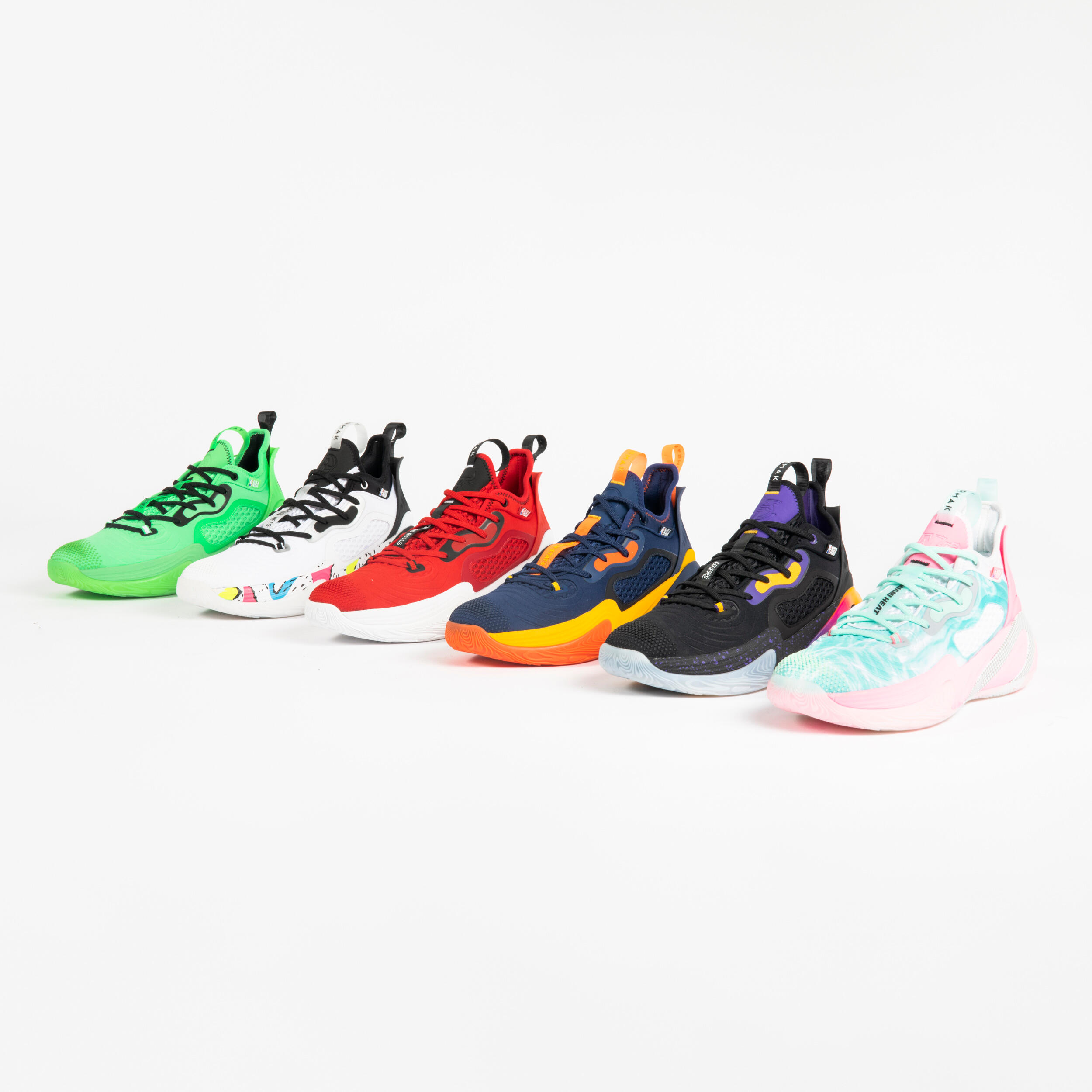 Men's/Women's Basketball Shoes SE900 - NBA Miami Heat/Green/Pink 6/9