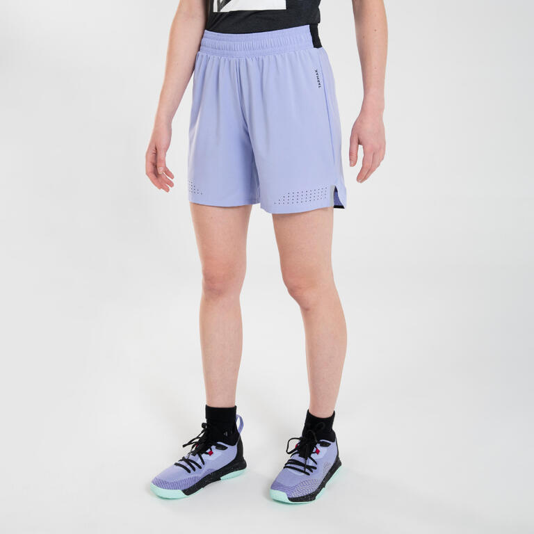 Women Basketball Shorts SH500 Lilac
