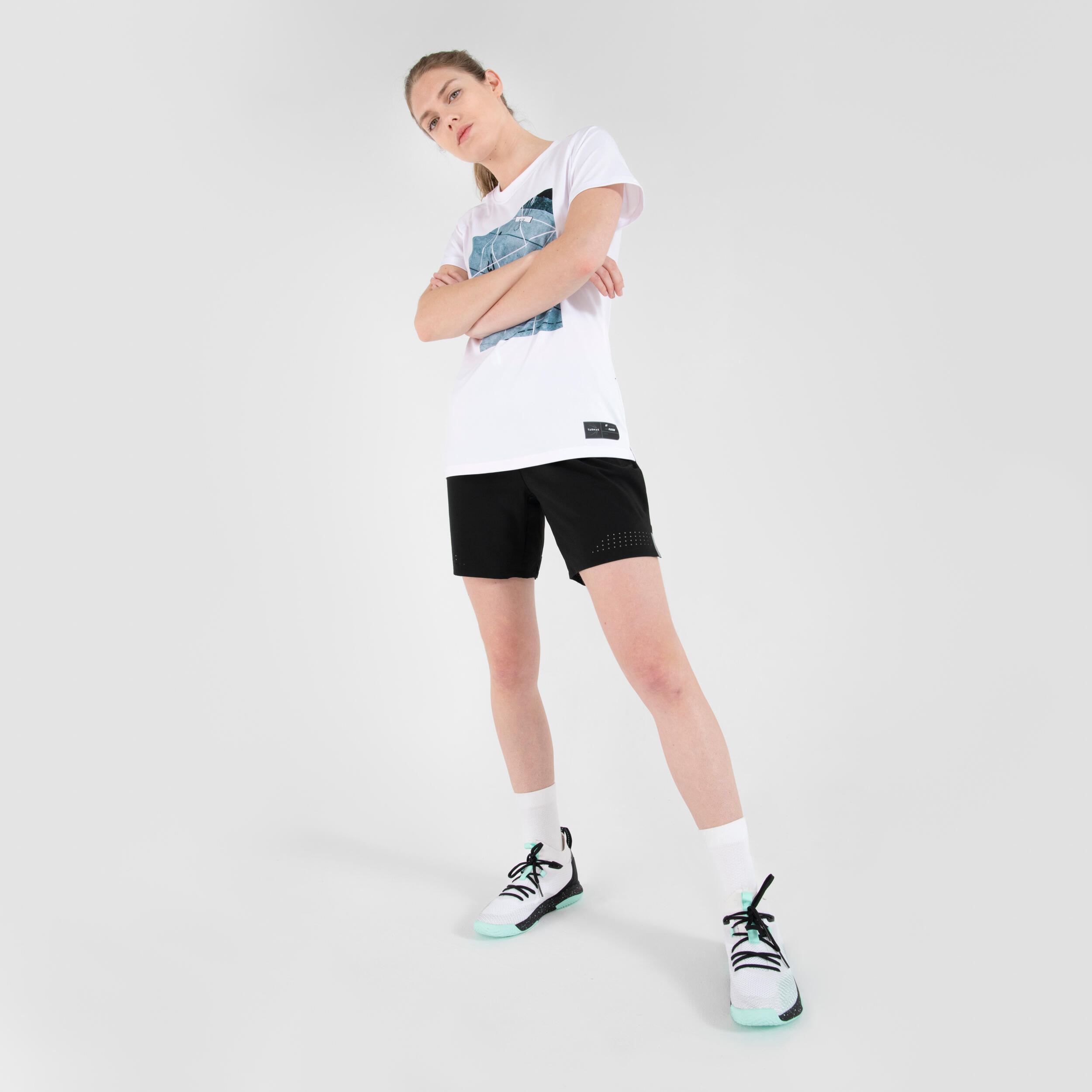 Women's Basketball Shorts SH500 - Black 47/79