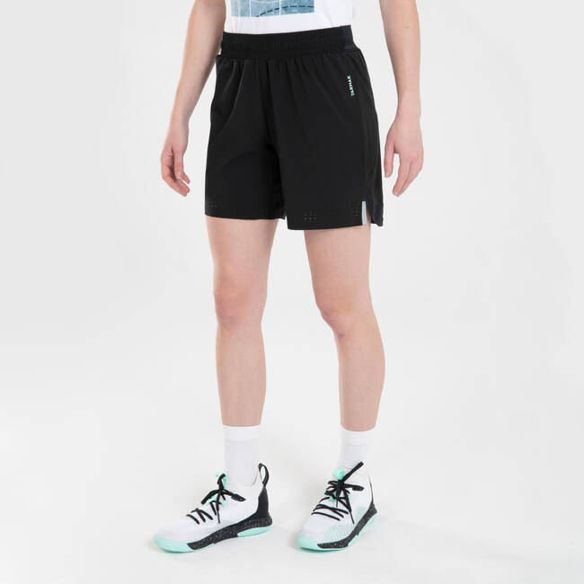 Buy Women'S Basketball Shorts Sh500 - Black Online
