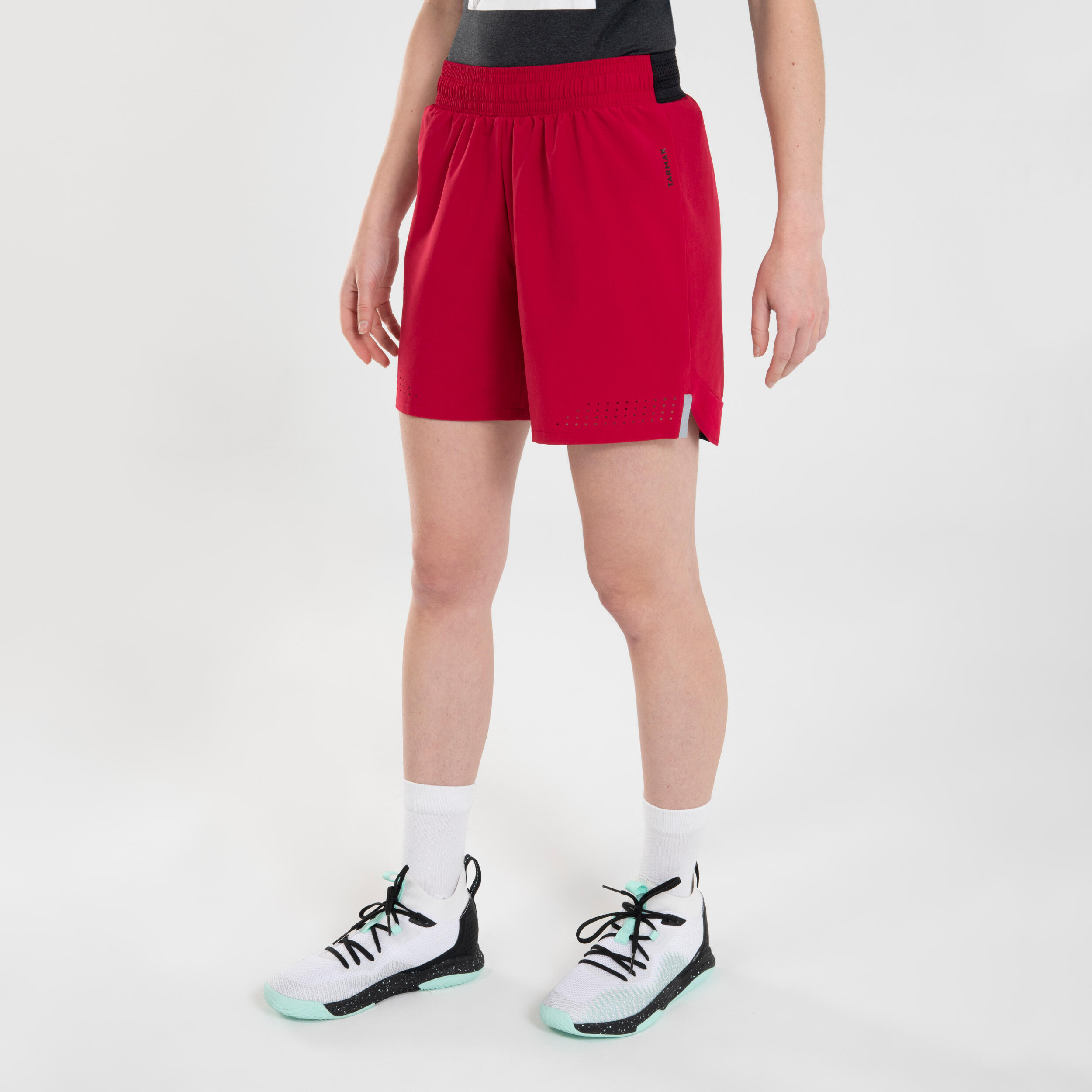 Women's Basketball Shorts SH500 - Burgundy 1/5