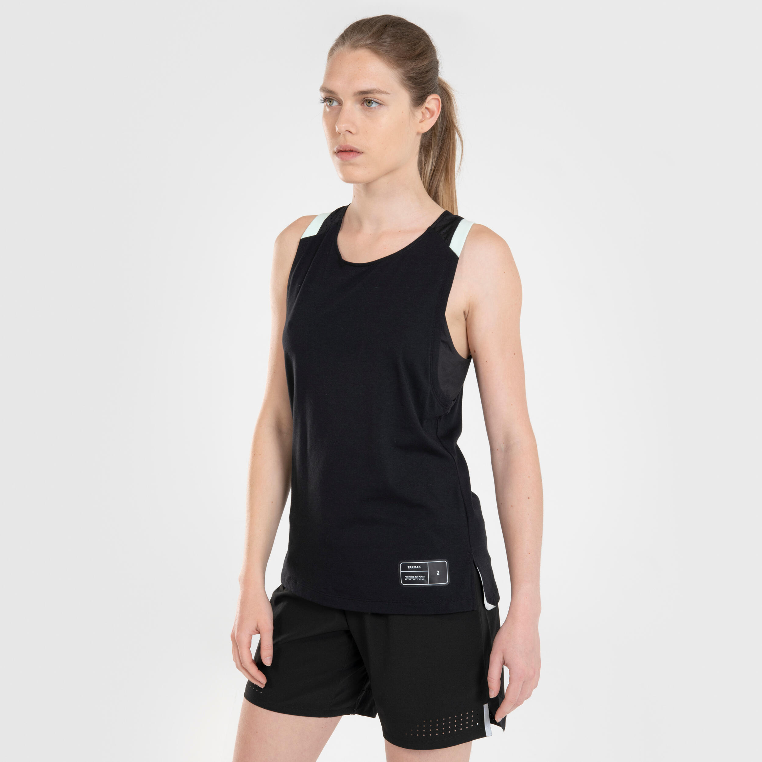 Women's Basketball Shorts SH500 - Black 15/79