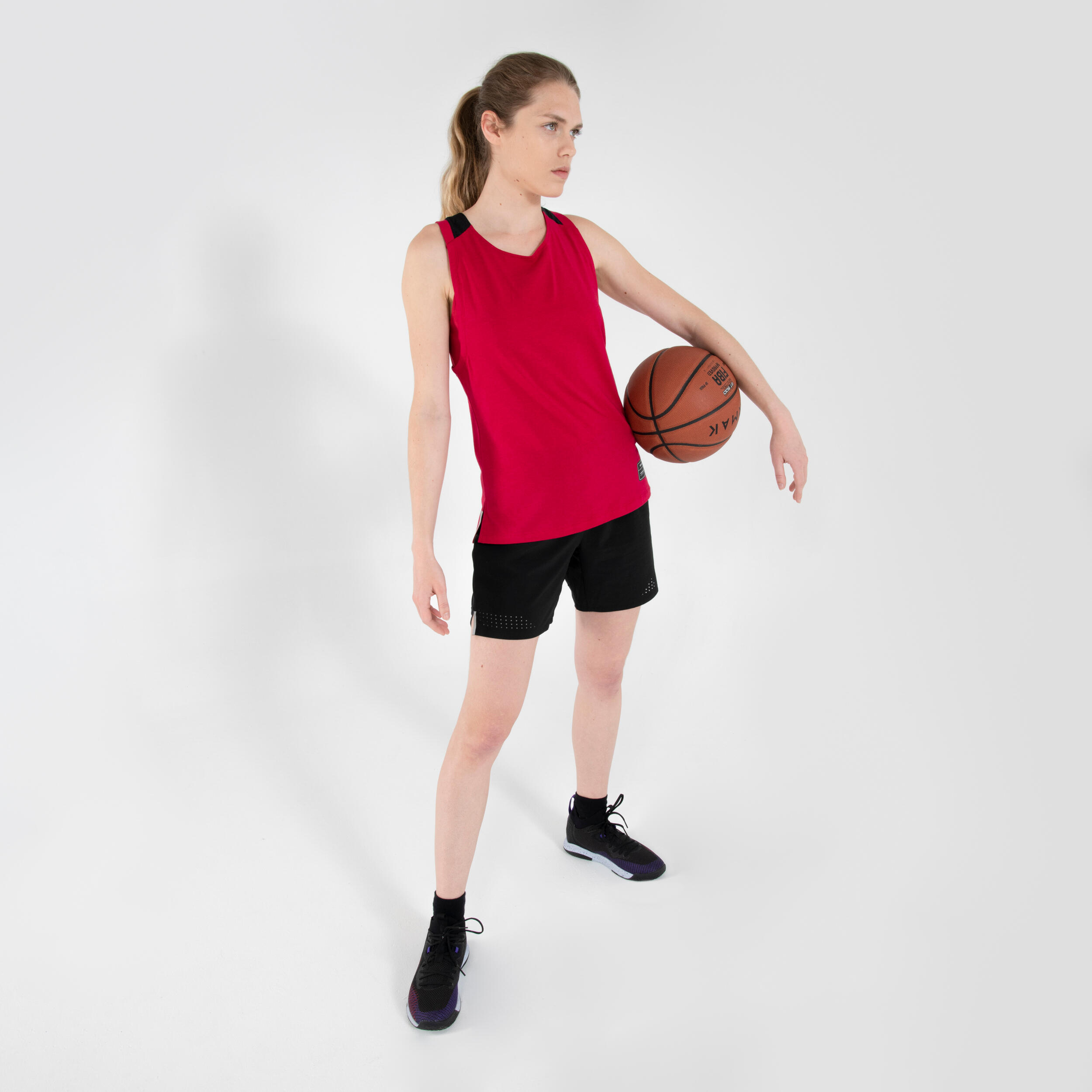 Women's Basketball Shorts SH500 - Black 35/79