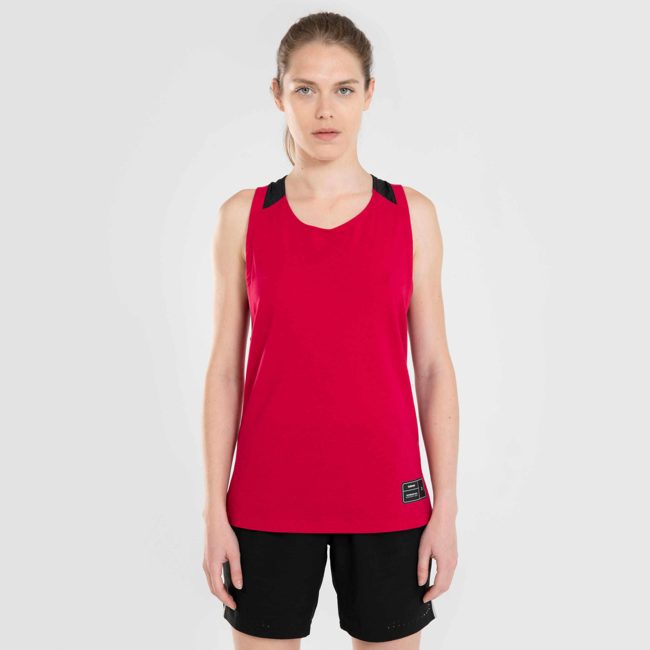 TARMAK Women's Sleeveless Basketball Jersey T500 - Burgundy