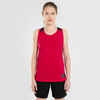 Women's Sleeveless Basketball Jersey T500 - Burgundy