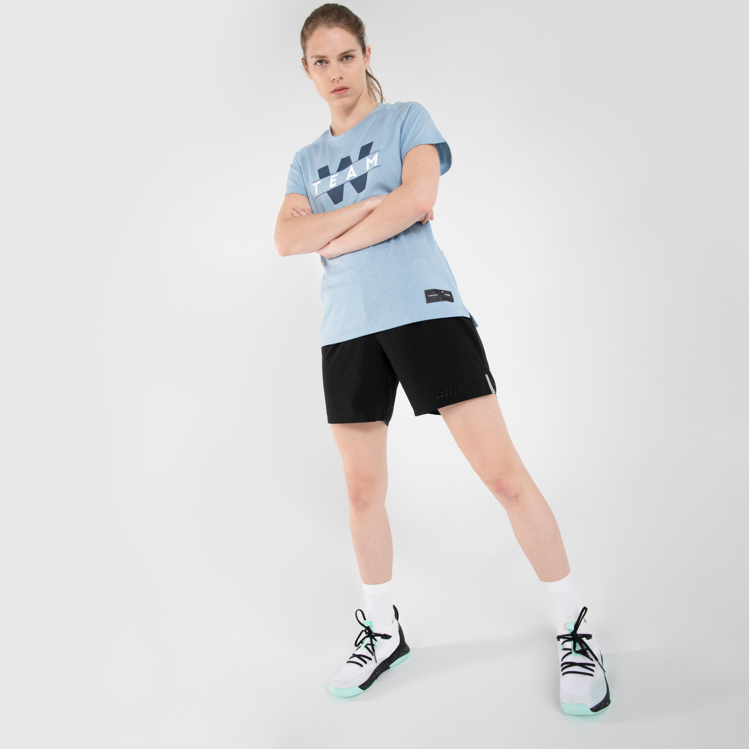 Women's Basketball Shorts SH500 - Black 37/79
