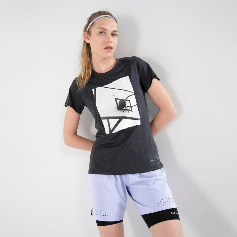 Ondershort voor basketbal dames zwart USH 500