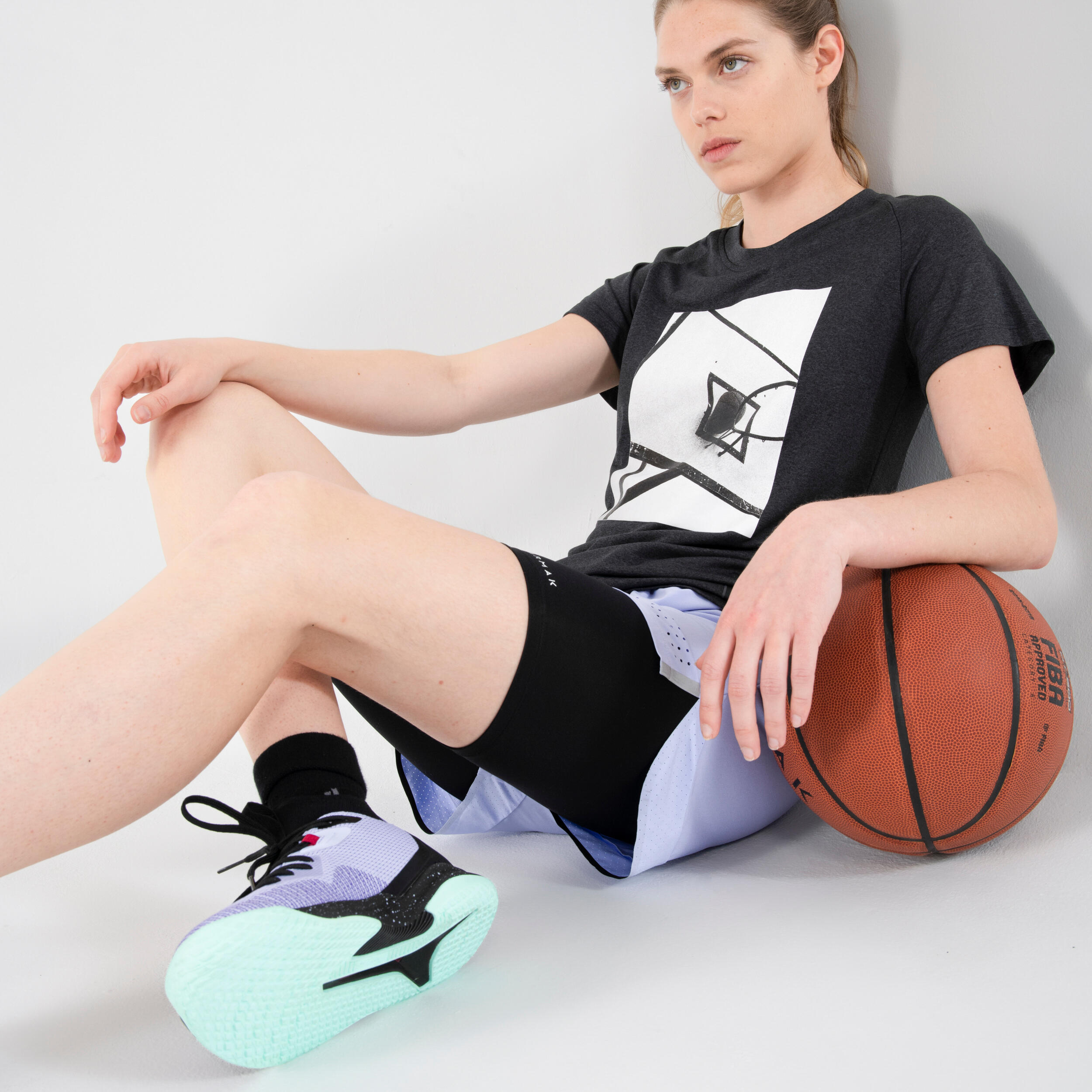 SOUS VETEMENT BAS SOUS SHORT DE BASKETBALL FEMME USH500 TARMAK