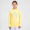 Kinder Sweatshirt mit Kapuze Hoodie Basketball - H100 gelb