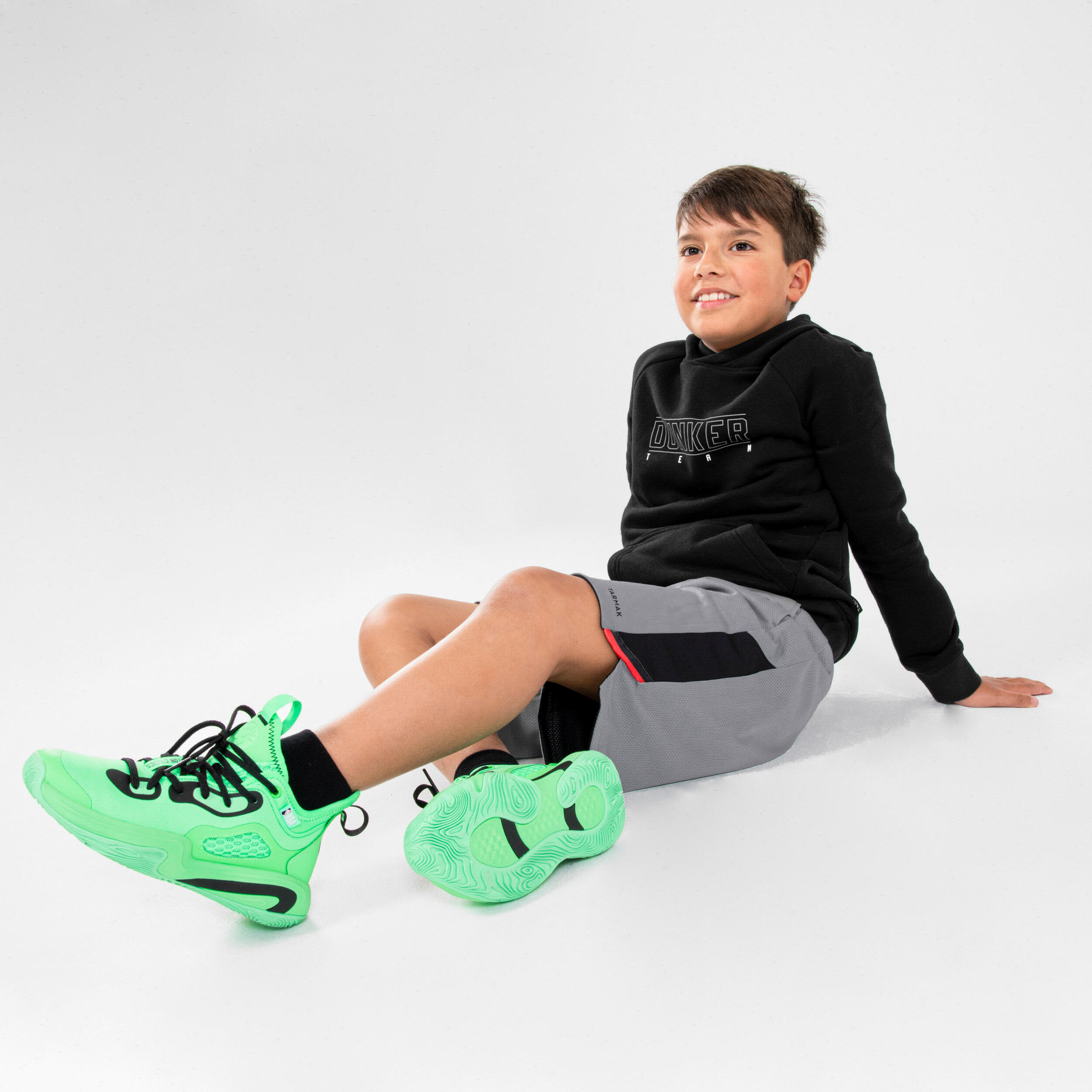 Kids' Basketball Shoes SE900 Mini Me - Green/NBA Boston Celtics 9/10
