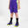Basketballshorts SH500 Kinder violett/gelb