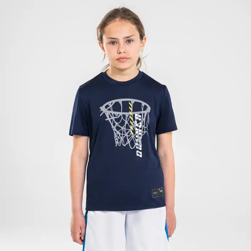 Kids' Basketball T-Shirt / Jersey TS500 Fast - Navy