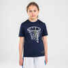 Kinder Basketballshirt TS500 Fast marineblau