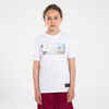 Kids' Basketball T-Shirt / Jersey TS500 Fast - White