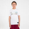 Basketbal T-shirt voor kinderen TS500 Fast wit