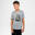 Basketbal T-shirt voor kinderen TS500 Fast lichtgrijs
