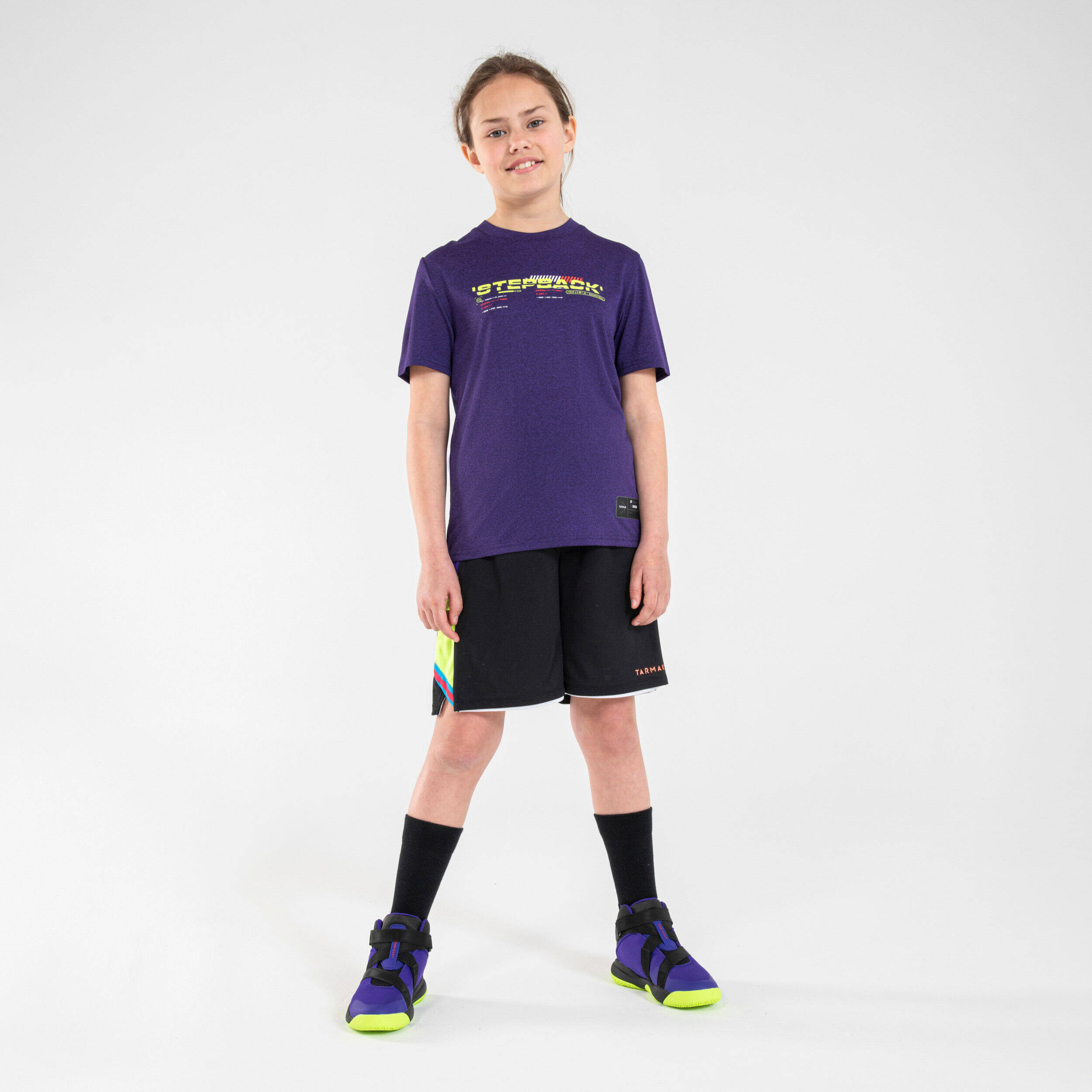 Kids' Basketball T-Shirt / Jersey TS500 Fast - Purple -  5