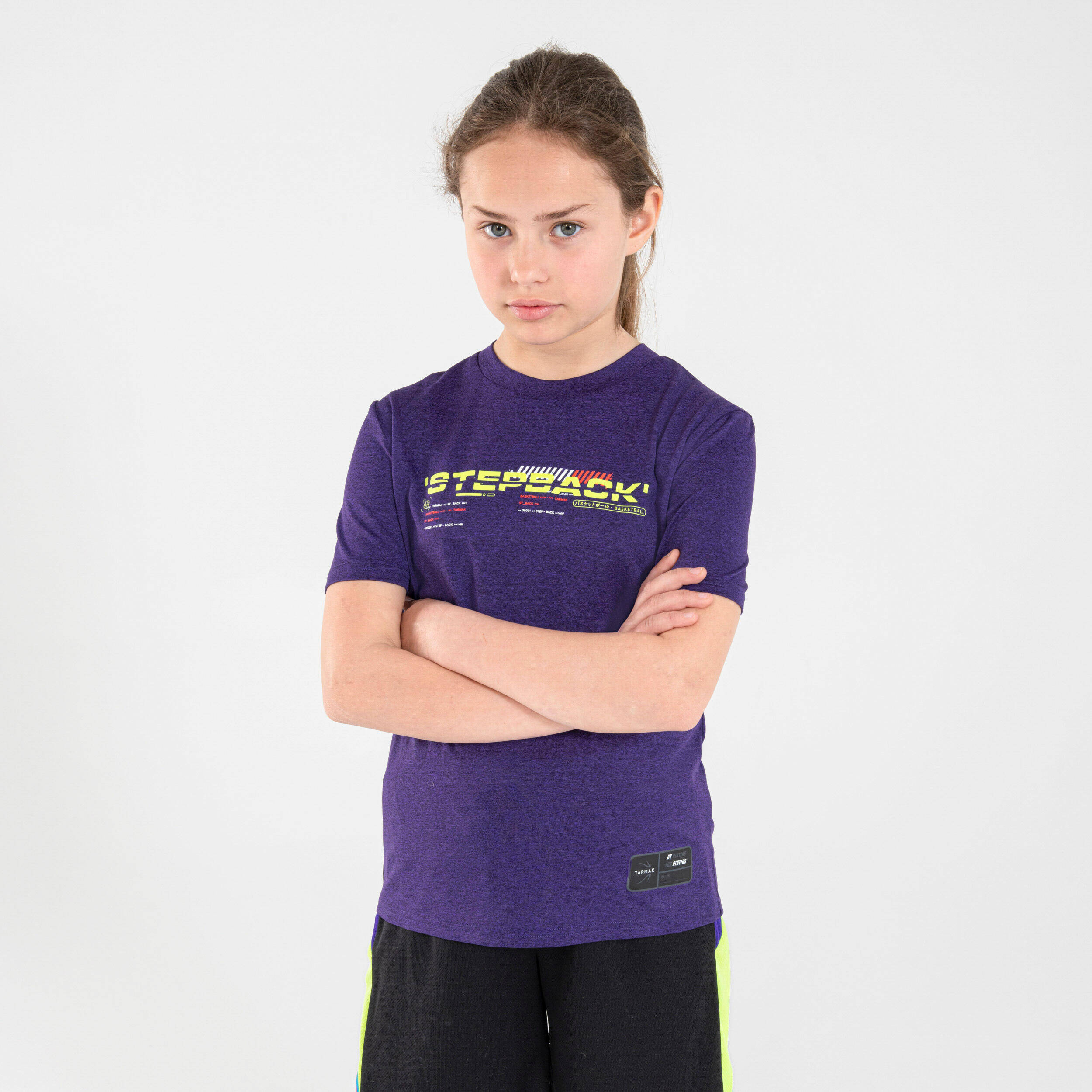 Kids' Basketball T-Shirt / Jersey TS500 Fast - Purple -  4
