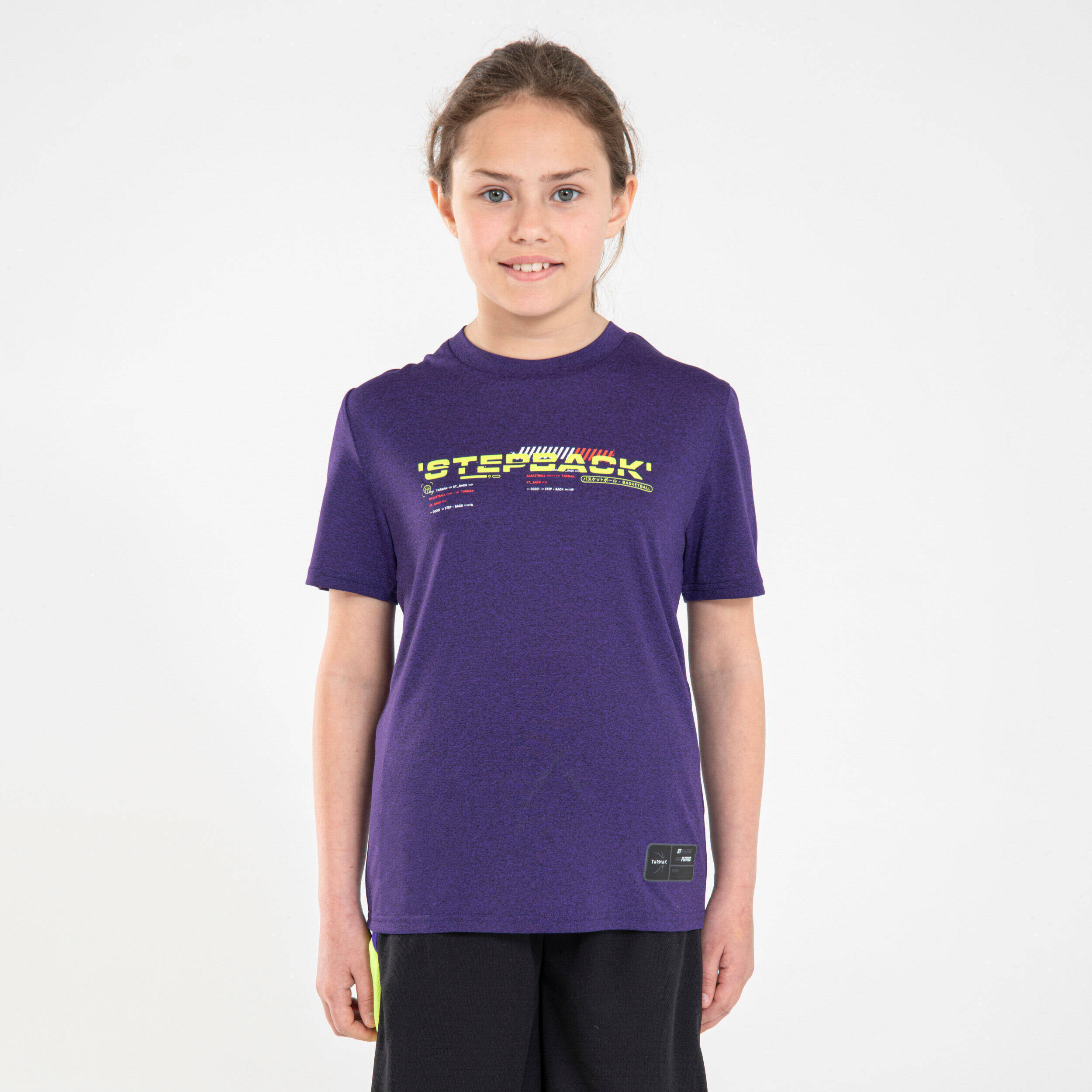 Kids' Basketball T-Shirt / Jersey TS500 Fast - Purple -  1