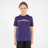 Girls'/Boys' Basketball T-Shirt TS500 Fast - Purple Stepback