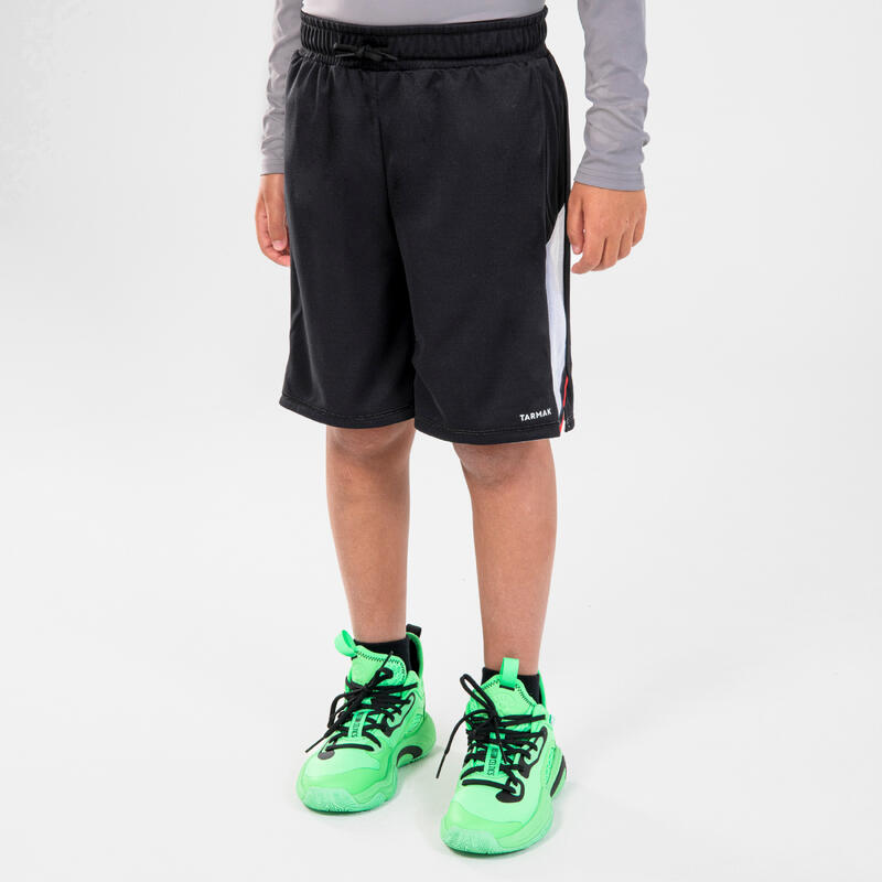 Kids' Reversible Basketball Shorts SH500R Red/Black Decathlon