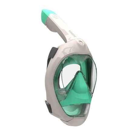 Adult Easybreath Diving Mask - 900 Beige and Green