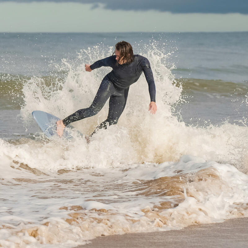 Skimboard mousse adulte bleu gris