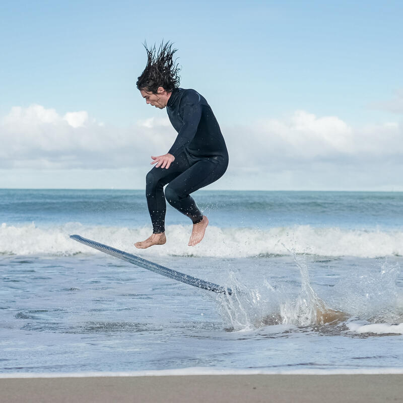 Skimboard mousse adulte bleu gris