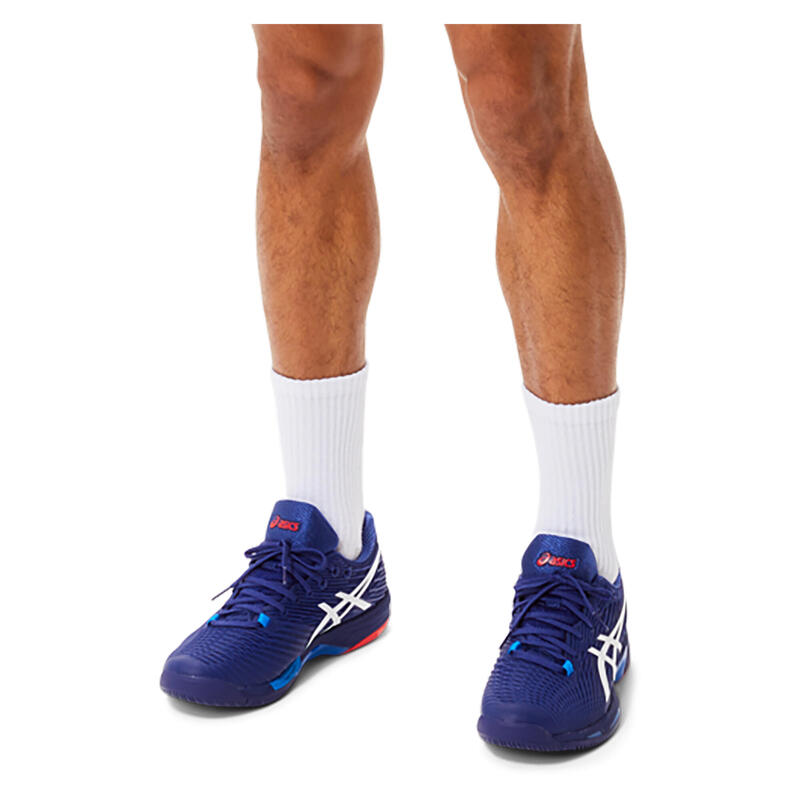 Chaussure de tennis homme multicourt - Asics Gel Solution Speed FF 2 Bleu Rouge