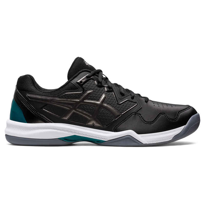 Herren Tennisschuhe Teppich - Asics Dedicate schwarz/grün