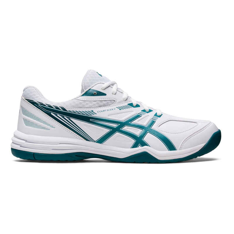 Herren Tennisschuhe - Asics Court Slide Multicourt weiss/grün