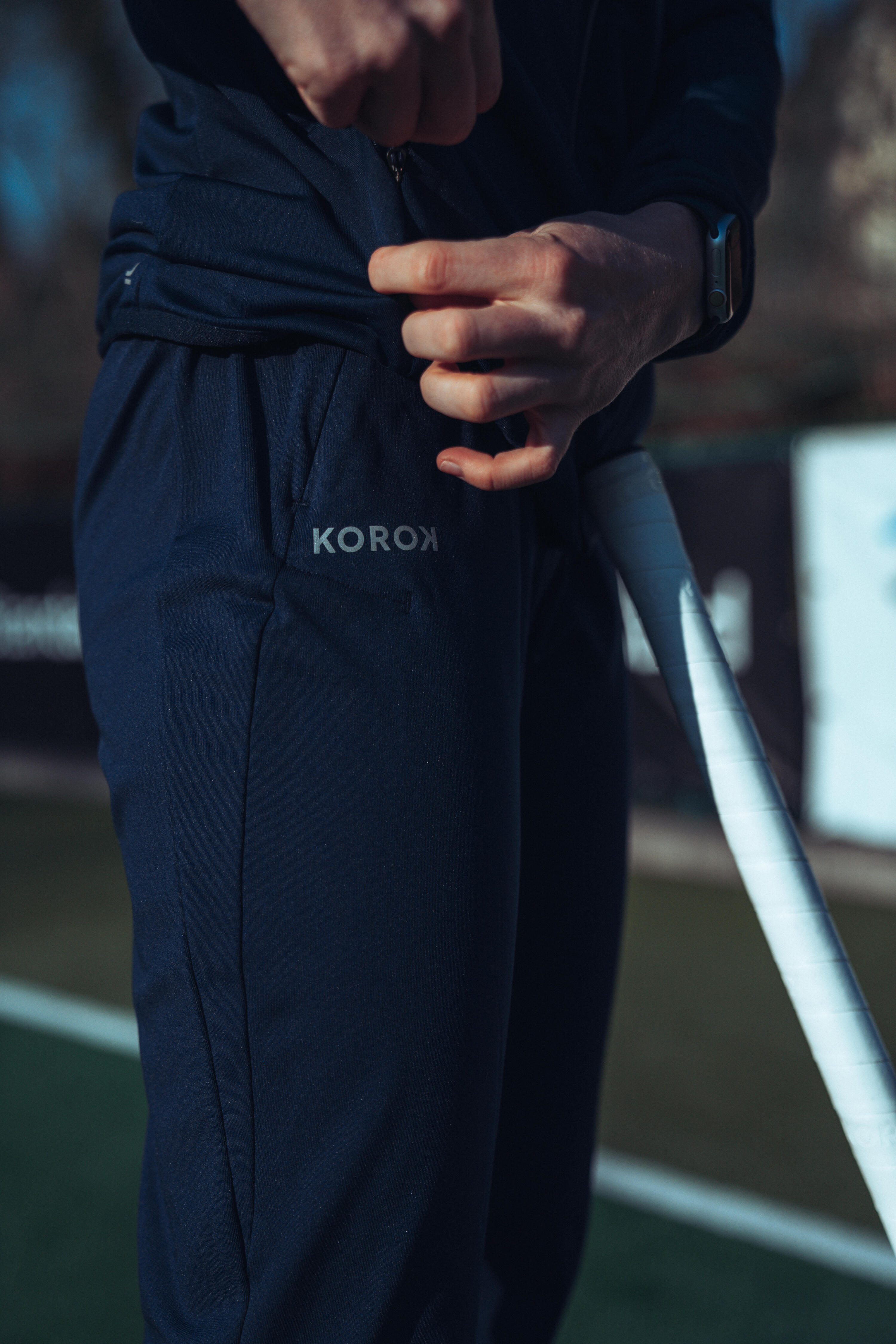 Pantaloni hockey su prato donna FH 900 blu 7/7