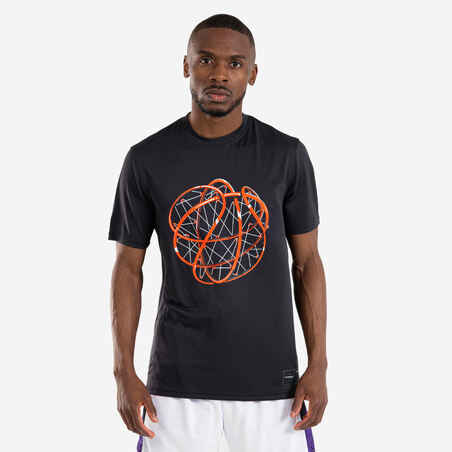 Camiseta de baloncesto para Hombre Tarmak TS500 Fast negro