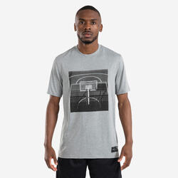 T-shirt / maillot basketball homme/femme - ts500 fast gris