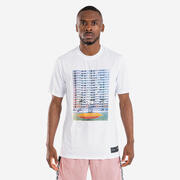 T-SHIRT / CAMISOLA DE BASQUETEBOL TS500 ADULTO FAST BRANCO