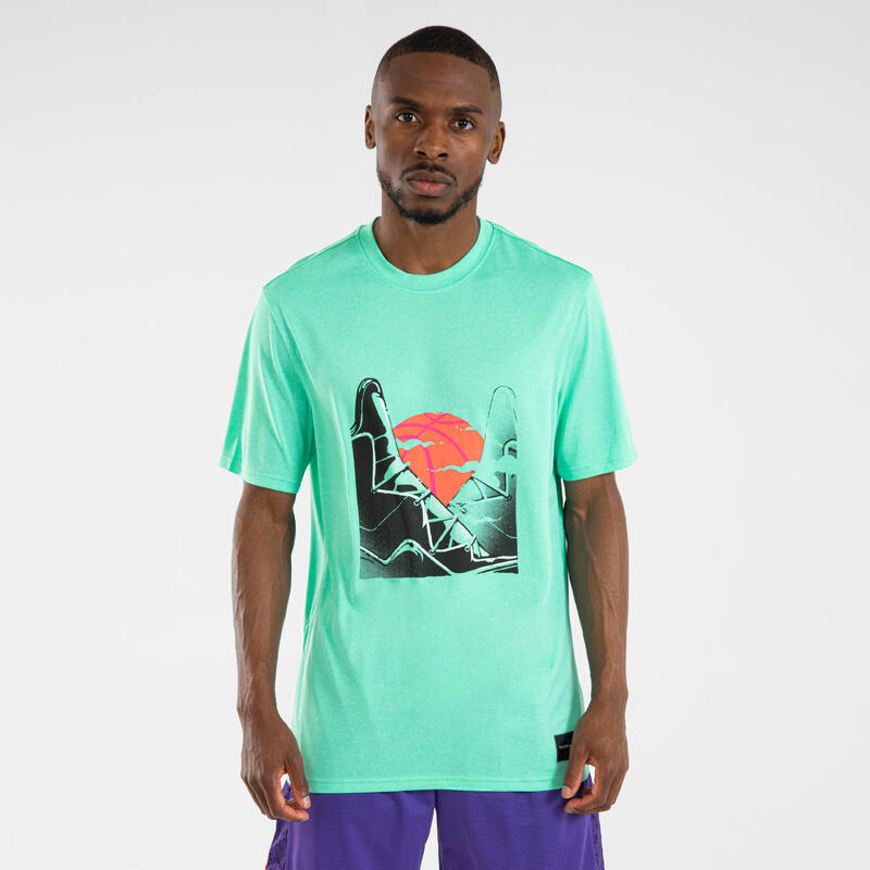 T-SHIRT / MAILLOT BASKETBALL HOMME/FEMME - TS500 FAST VERT