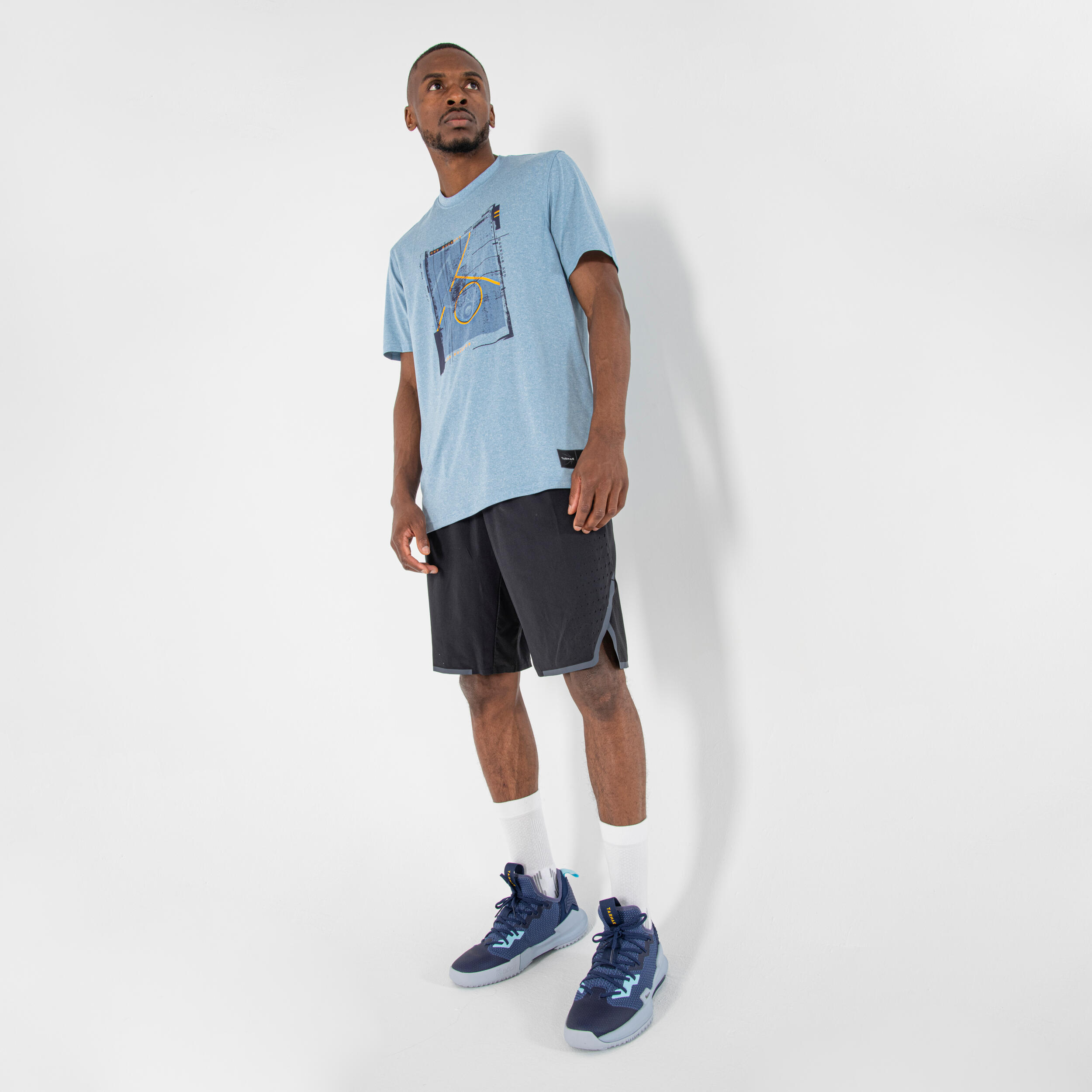 Men's Basketball T-Shirt / Jersey TS500 - Blue/Blue Street TARMAK