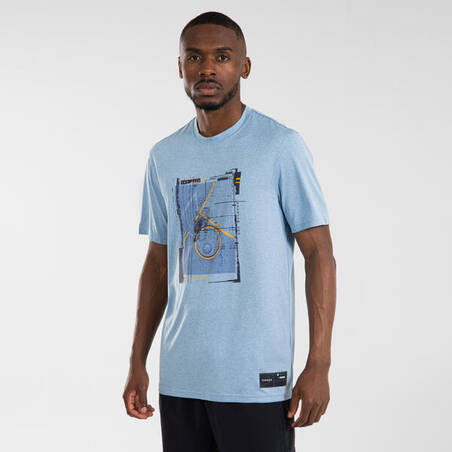 Men's Basketball T-Shirt / Jersey TS500 Fast - Blue/Board