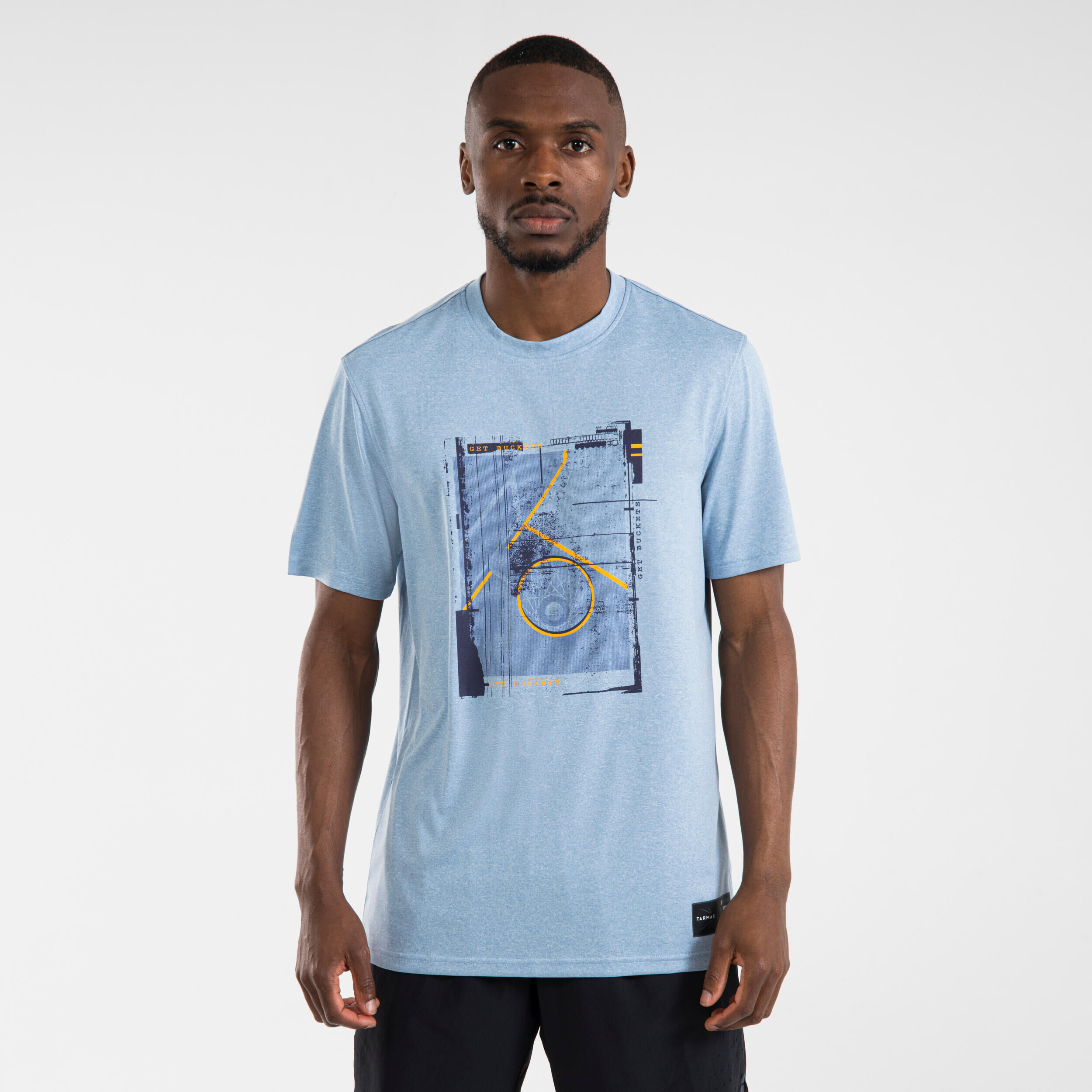 TARMAK Men's/Women's Basketball T-Shirt/Jersey TS500 Fast - Blue